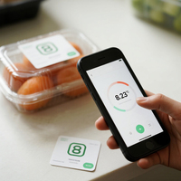 Étiquette de température RFID durable pour l'utilisation de la logistique de la chaîne du froid et les applications d'expédition de vaccins