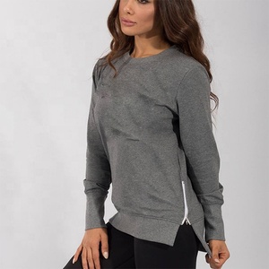 Women tee shirts <b>long</b> <b>sleeves</b> 4 way stretch active wear clothing sportswear - Product Image 3