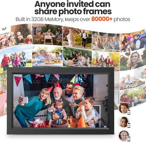 Marco de Fotos Digital Inteligente de 13.3, 14 y 15.6 Pulgadas, 1920x1080 IPS, 32 GB, WiFi, Reproducción de Video <span class=keywords><strong>MP4</strong></span> <span class=keywords><strong>a</strong></span> través de Aplicación - Product Image 4