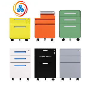 Meuble de rangement en gros sous bureau, amovible, pour bureau et salle d'étude, armoire à dossiers en acier, meuble mobile en métal pour bureau et école - Product Image 5