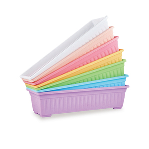 Chậu trồng cây gia dụng chất lượng cao, kích thước lớn, dùng ngoài trời, ban công, chất liệu nhựa, hình chữ nhật - Product Image 1