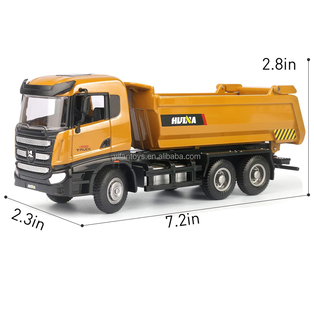 Conoco タンクトラック 1/32 ダイキャスト Huina 1718 Alloy Dump Truck 1/50 Scale Diecast Toy - Heavy Duty