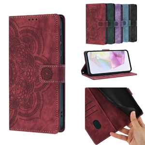 Mandala Flower <strong>Wallet</strong> Flip <strong>Case</strong> for Xiaomi Redmi 12 13 13C 14C A3 <strong>Note</strong> 11 11S 12 13 14 Pro 4G 5G TPU Phone Cover - Product Image 1