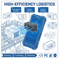 Terminal portable robuste OEM A111 haute vitesse avec lecteur de codes 2D QR SE4632 pour la logistique et l'entrepôt (PDA)