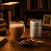 Boîte Cadeau en Étain de Poudre de Hojicha 100g 250g Thé Vert Torréfié Conception Personnalisée Prix de Gros Fournisseur