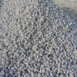 Hot Sale Natural Color Snow White Tumbled Cobble Pebble <b>Stone</b> Polished and Round for Landscape and Garden Decoration - Product Image 4