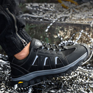 Zapatos de Trabajo con Punta de Acero de Alta Calidad OLICOM, Antideslizantes, Anti-Impactos, Resistentes a Pinchazos, Zapatos de Seguridad, Zapatos Cómodos para Senderismo, Botas de Trabajo - Product Image 2