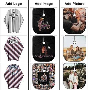 Prezzo all'ingrosso Salon Beauty Barber Shop Famous Branded Private labeled Hair Cutting Clothes For Men, Logo personalizzato Barber Cape - Product Image 3