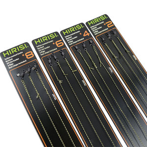Hirisi Karpfenangel-Rigs, fertige Rigs mit Haken, kostenlose Boilie-Stopper, Karpfen-Endgerät-<span class=keywords><strong>Set</strong></span> - Product Image 5