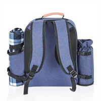Sac à dos isotherme pliable grande capacité à double bandoulière personnalisé en usine D5715 pour pique-nique en extérieur