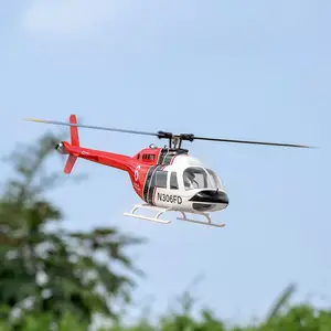 Flywing Bell 206 V2 Classe 470 6CH GPS Motor sem escova Ponto fixo Altitude Hold Balança Helicóptero RC Com Controlador de Voo H1