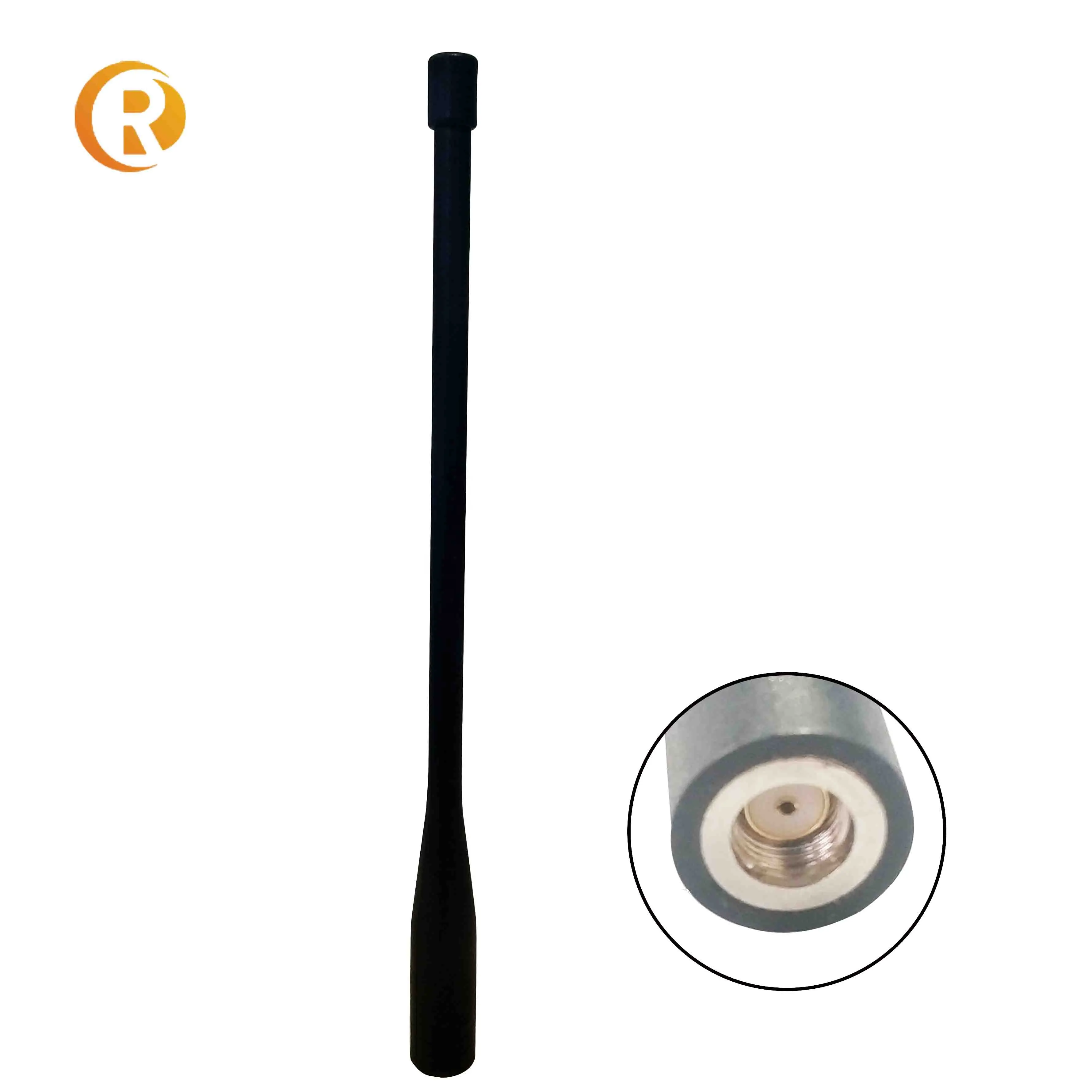 UHF/VHF frequency Rubber cd antenna for terminal radio usage with SMA or N connector adaptor