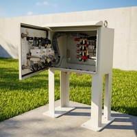 Gabinete Eléctrico de Bajo Voltaje 63A, Caja de Control de Acero 400V RAL7035, Caja de Distribución de Automatización Industrial IP44