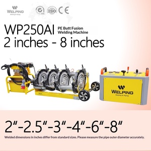 เครื่องเชื่อมท่อพีอี WP250AI ขนาด 2 นิ้ว 8 นิ้ว เครื่องเชื่อมแบบเชื่อมชน  เครื่องเชื่อมแบบใช้ความร้อน เครื่องเชื่อมท่อพีอีชนกัน - Product Image 1