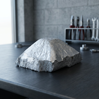 Alliage maître aluminium-cuivre, lingot irrégulier, matière première de fonderie métallique avec 90 % de composition chimique pour usage industriel