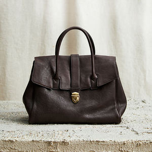 2025 di tendenza di lusso in vera pelle borse Tote per le donne marche famose <span class=keywords><strong>Vintage</strong></span> serratura da <span class=keywords><strong>donna</strong></span> valigetta resistente cerniera tinta unita - Product Image 2