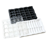 Plateau thermoformé en plastique personnalisé OEM ODM pour le stockage de composants électroniques, plateau blister pour l'électronique grand public et le transport