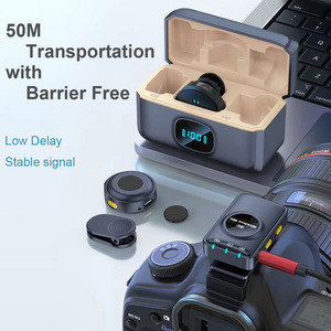 Micrófono inalámbrico de diseño magnético con caja de carga Sonido estéreo Reducción de ruido Micrófono Lavalier para teléfono PC Cámara - Product Image 5