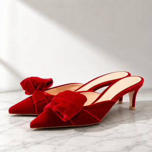 Nuovo Design <span class=keywords><strong>Sandali</strong></span> Estivi da Donna con <span class=keywords><strong>Tacco</strong></span> <span class=keywords><strong>Basso</strong></span> e Punta Aperta in Velluto <span class=keywords><strong>Blu</strong></span> Scuro e Rosso, Eleganti <span class=keywords><strong>Sandali</strong></span> con Fiocco e <span class=keywords><strong>Tacco</strong></span> a Spillo Plus - Product Image 6
