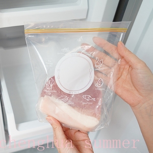 ถุงพลาสติกใสมีซิปล็อคทำจาก PE แพ็คแช่แข็งแบบกำหนดเองสำหรับเก็บอาหารสดสำหรับใช้ในอุตสาหกรรม - Product Image 4