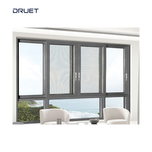 DRUET-ventana deslizante de fábrica, ventana de vidrio bajo en E, UPVC, para recepción y oficina, venta directa de fábrica - Product Image 3