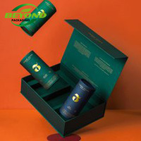 Boîtes cadeaux d'emballage de tasses en céramique de pot de bougie en papier rigide de luxe personnalisées boîte vide avec la base d'insertion et le couvercle parfumé