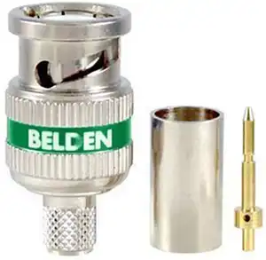 BELDEN RG-6 6 GHz HD BNC Connecteur à sertir 3 pièces 1694ABHD3