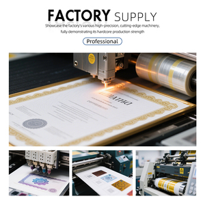 A5 사이즈 정품 인증서 맞춤형 홀로그램 스티커 학위증 용지 인쇄 보안 용지 - Product Image 5