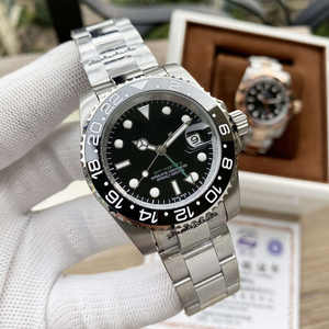 <span class=keywords><strong>Orologio</strong></span> automatico GMT NH34 in oro <span class=keywords><strong>giallo</strong></span> da 40 mm per <span class=keywords><strong>uomo</strong></span>, ceramica, lunetta grigio nero, vetro zaffiro, quadrante luminoso, impermeabile - Product Image 3