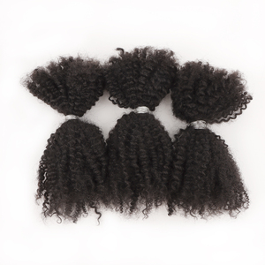Orientfashion Vente chaude Cheveux humains naturels afro crépus bouclés texturés SDD en vrac pour tresses - Product Image 4