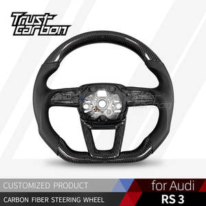 Volantes Personalizados de Fibra de Carbono y Cuero Perforado para <span class=keywords><strong>Audi</strong></span> Serie <span class=keywords><strong>Q</strong></span> S <span class=keywords><strong>RS</strong></span> 2016-2024 RS3 RS5 Q3 Q5 Q7 Q8 - Product Image 2