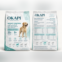 Alimentation pour chiens adultes OEM pour le contrôle du poids, 25% de protéines, L-Carnitine, fibres satiérantes, faible en calories, pour les articulations, 3kg, 10kg, en vrac
