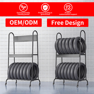Heavy Duty Motorcycle <strong>Tire</strong> Display <strong>Rack</strong> <strong>Wheel</strong> <strong>Storage</strong> Organizer Wire Stand - Product Image 3