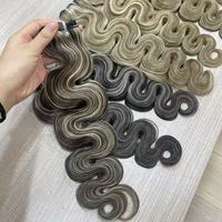 Extensions de cheveux naturels en gros 15A Body Wave, couleur mèches, cuticules brutes alignées, 100% cheveux humains vierges en lot