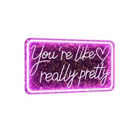 Letrero LED de Neón 'You're Really Pretty', Decoración Acrílica para Pared, Estilo Estético para Habitación de Adolescentes, Salón, Boda, Fiesta, Color Rosa