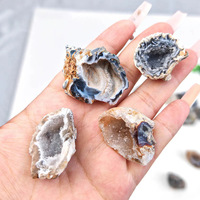 Cristal naturel brut, agate marocaine, géode non polie, cristal de petite taille, objet de collection, décoration en cristal