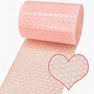 Love Pink Heart Shaped <strong>Bubble</strong> Film <strong>Roll</strong> Wrap Sheets <strong>Roll</strong> Shipping Customised Air Thickened <strong>Bubble</strong> Film <strong>Roll</strong> Packaging - Product Image 2