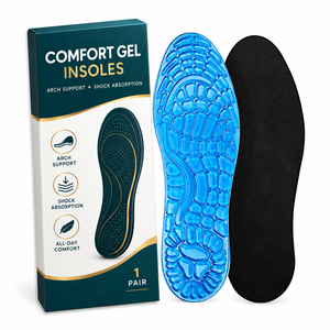 Solette Ortopediche in Gel con Supporto <span class=keywords><strong>per</strong></span> l'Arco Plantare <span class=keywords><strong>per</strong></span> Uomo e Donna, Inserti Ammortizzanti <span class=keywords><strong>per</strong></span> <span class=keywords><strong>Scarpe</strong></span>, Solette Confortevoli con Taglie UK - Product Image 1