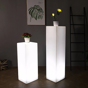 Columna Publicitaria Personalizada con Luces LED RGB de 16 Colores, Lámpara de Pie con Cubo LED, Tubo Cuadrado LED para Decoración de Paisajes Exteriores - Product Image 5