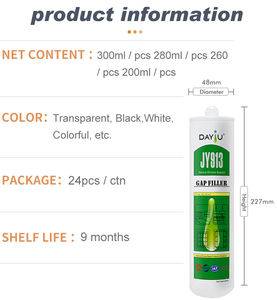 JY913 ซิลิโคนยาแนวทนทานต่อรังสีอัลตราไวโอเลตและทนต่อการเสื่อมสภาพ ป้องกันผลกระทบจากแสงแดดอย่างมีประสิทธิภาพ - Product Image 4