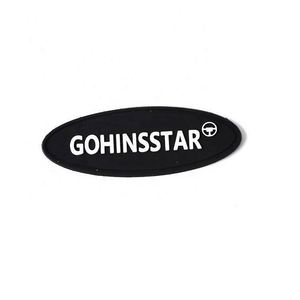 Customized Embossed 2D Soft PVC Logo Patch Badge for Sewing for Garment Labels - Product Image 5