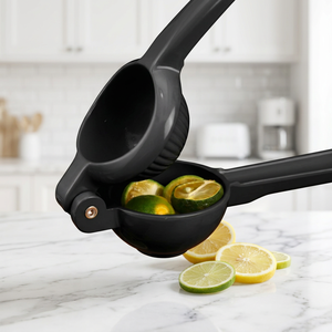 Presse-citron en aluminium de qualité alimentaire, poignée ergonomique, filtre à pulpe intégré, presse-agrumes manuelle, gadget de cuisine facile à nettoyer - Product Image 5