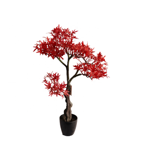 Pabrik Grosir Buatan Maple Tanaman Bonsai Pohon dengan <span class=keywords><strong>Pot</strong></span> untuk Dekorasi Rumah - Product Image 4