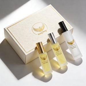 Sottile cilindro alto 30ml 50ml 100ml bottiglia di profumo in vetro 18mm 15mm collo a vite oro nero argento pompa fondo spessa - Product Image 3