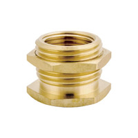 Adaptateur en laiton pour robinet, filetage femelle 1/2 po par compression mâle 3/8 po, tête hexagonale 0,75 pouces