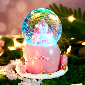 Venta al por mayor de cajas de música con bola de cristal giratoria extra grande, estilo Lolita Princesa, regalos de cumpleaños para niñas - Product Image 6