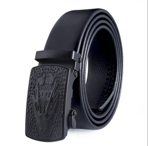 Cinturón de Hebilla Automática de Microfibra de PU con Material de Aleación Duradero para Hombre, Estilo Casual de Negocios de Alta Calidad, 5 cm de Ancho, Económico - Product Image 1