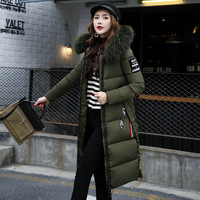 Manteau d'hiver long et chaud pour femmes, veste à capuche en duvet, parka à capuche pour femmes