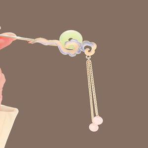 Nuevas Horquillas para el Cabello <span class=keywords><strong>de</strong></span> Estilo Chino con Diseño <span class=keywords><strong>de</strong></span> Xiangyun <span class=keywords><strong>Ping</strong></span> An, Adorno Metálico con Borla, Horquilla Antigua para Hanfu, Accesorio para el Cabello para Niñas - Product Image 4