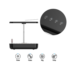 Juego de Macetas con Autorriego para Escritorio, Kit de Cultivo de Hierbas de Interior, Sistema de Jardinera Inteligente Portátil, Jardín Hidropónico de Hierbas con Luz - Product Image 5